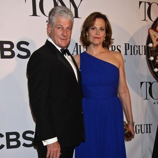 Jim Simpson, Sigourney Weaver in The 67th Annual Tony Awards - Arrivals