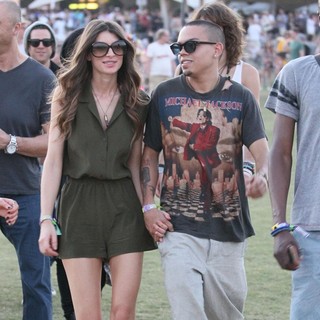 Cora Skinner, Evan Ross in Celebrities at The 2012 Coachella Valley Music and Arts Festival - Week 2 Day 1