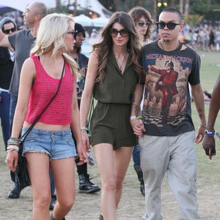 Cora Skinner, Evan Ross in Celebrities at The 2012 Coachella Valley Music and Arts Festival - Week 2 Day 1
