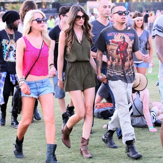 Cora Skinner, Evan Ross in Celebrities at The 2012 Coachella Valley Music and Arts Festival - Week 2 Day 1