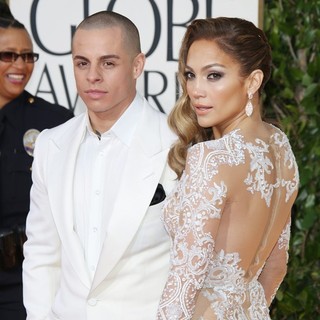 Casper Smart, Jennifer Lopez in 70th Annual Golden Globe Awards - Arrivals