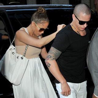 Jennifer Lopez, Casper Smart in Jennifer Lopez and Casper Smart Heads Out to Celebrate Her 43rd Birthday
