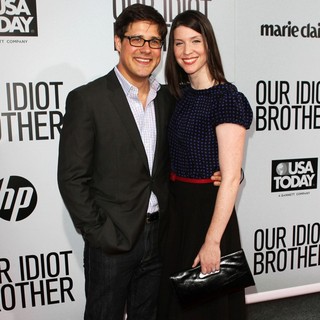 Rich Sommer, Virginia Donohoe in Our Idiot Brother - Los Angeles Premiere