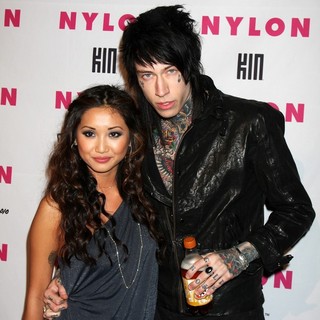 Brenda Song, Trace Cyrus in The Nylon Magazine Young Hollywood Party 2010