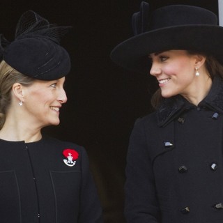 Sophie Rhys-Jones, Kate Middleton in Sunday Commemorating Sacrifices of The Armed Forces