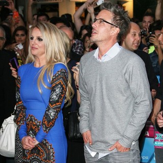 Britney Spears, Jason Trawick in The X Factor Season Two Premiere Screening and Handprint Ceremony