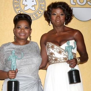 Octavia Spencer, Viola Davis in The 18th Annual Screen Actors Guild Awards - Press Room