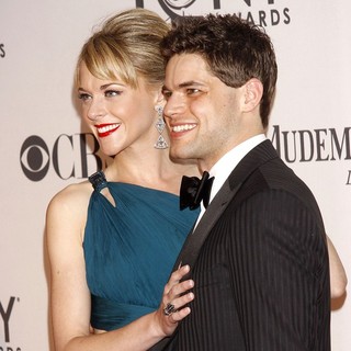 Ashley Spencer, Jeremy Jordan in The 66th Annual Tony Awards - Arrivals