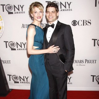 Ashley Spencer, Jeremy Jordan in The 66th Annual Tony Awards - Arrivals