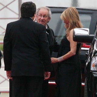Steven Spielberg, Kate Capshaw in The 69th Annual Golden Globe Awards - Arrivals