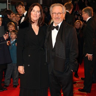 Kathleen Kennedy, Steven Spielberg in War Horse - UK Film Premiere - Arrivals
