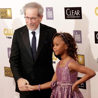 Steven Spielberg, Quvenzhane Wallis in 18th Annual Critics' Choice Movie Awards