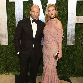 Jason Statham, Rosie Huntington-Whiteley in 2013 Vanity Fair Oscar Party - Arrivals