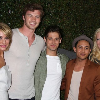 Chelsea Staub, Derek Theler, Jean-Luc Bilodeau, Tahj Mowry, Melissa Peterman in ABC Family West Coast Upfronts Party