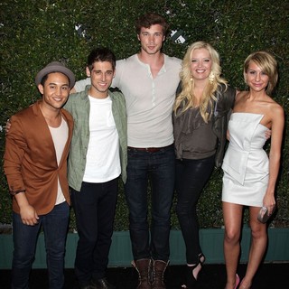 Tahj Mowry, Jean-Luc Bilodeau, Derek Theler, Melissa Peterman, Chelsea Staub in ABC Family West Coast Upfronts Party