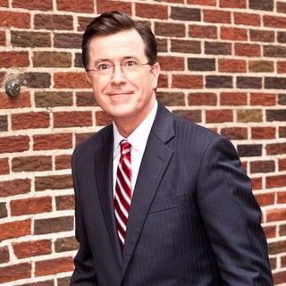 Stephen Colbert Arrives at The Ed Sullivan Theater for The Late Show with David Letterman