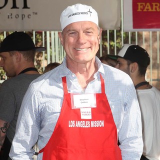Stephen Collins in The Los Angeles Mission's Thanksgiving for Skid Row Homeless
