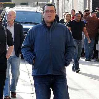 Steven Seagal Outside The Jimmy Kimmel Live! Studios - steven-seagal-outside-jimmy-kimmel-live-studios-01