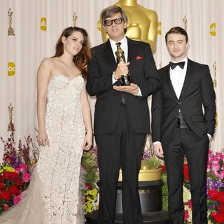 Kristen Stewart, Rick Carter, Daniel Radcliffe in The 85th Annual Oscars - Press Room