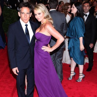 Ben Stiller, Christine Taylor in Schiaparelli and Prada Impossible Conversations Costume Institute Gala