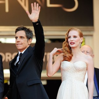 Ben Stiller, Jessica Chastain in Madagascar 3: Europe's Most Wanted Premiere- During The 65th Cannes Film Festival