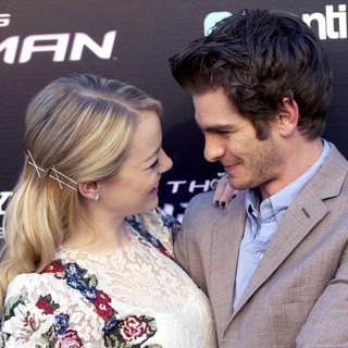 Emma Stone, Andrew Garfield in The Spanish Premiere of The Amazing Spider-Man