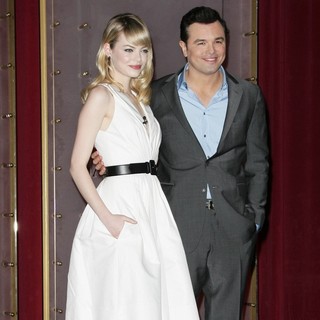 Emma Stone, Seth MacFarlane in The 85th Academy Awards - Nominations Announcement
