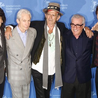 The Rolling Stones, Martin Scorsese in Berlin Film Festival 2008 (Berlinale) Photocall for The Movie Shine A Light