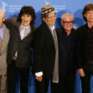 The Rolling Stones, Martin Scorsese in Berlin Film Festival 2008 (Berlinale) Photocall for The Movie Shine A Light