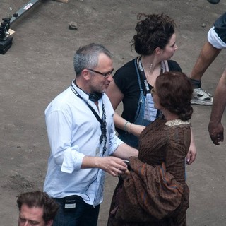 Charlie Stratton, Jessica Lange in Actors on The Set of Therese Raquin Filming on Location