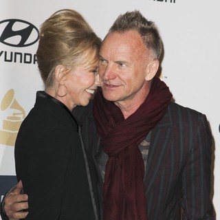 Trudie Styler, Sting in Clive Davis and The Recording Academy's 2013 Pre-Grammy Gala and Salute to Industry Icons