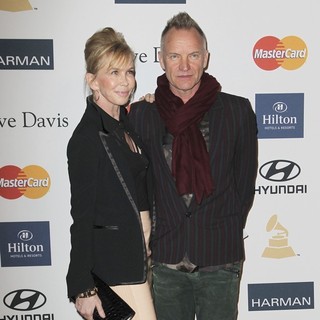Trudie Styler, Sting in Clive Davis and The Recording Academy's 2013 Pre-Grammy Gala and Salute to Industry Icons