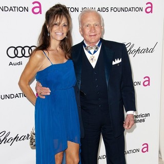 Michelle Sucillon, Buzz Aldrin in The 20th Annual Elton John AIDS Foundation's Oscar Viewing Party - Arrivals