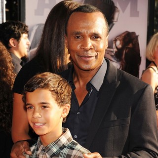 Sugar Ray Leonard in Los Angeles Premiere of Real Steel