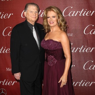 Burt Sugarman, Mary Hart in The 23rd Annual Palm Springs International Film Festival Awards Gala - Arrivals