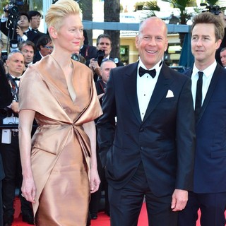 Tilda Swinton, Bruce Willis, Edward Norton in Moonrise Kingdom Premiere - During The Opening Ceremony of The 65th Cannes Film Festival
