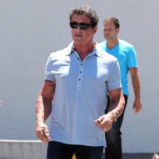 Sylvester Stallone in Sylvester Stallone and Friends After Having Lunch