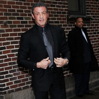 Sylvester Stallone in Sylvester Stallone for The Late Show with David Letterman