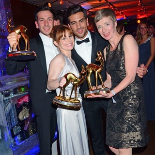 Arnel Taci, Josefine Preuss, Elyas M'Barek, Anna Stieblich in Bambi Awards 2012