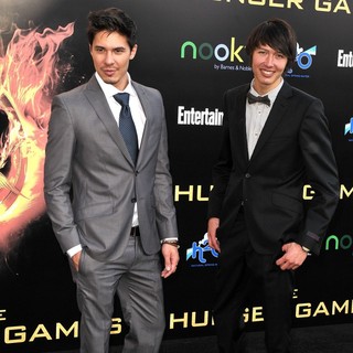 Lewis Tan, Sam Tan in Los Angeles Premiere of The Hunger Games - Arrivals