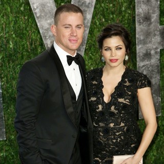 Channing Tatum, Jenna Dewan in 2013 Vanity Fair Oscar Party - Arrivals