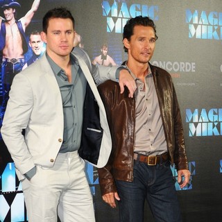 Channing Tatum, Matthew McConaughey in A Photocall to Promote Movie Magic Mike