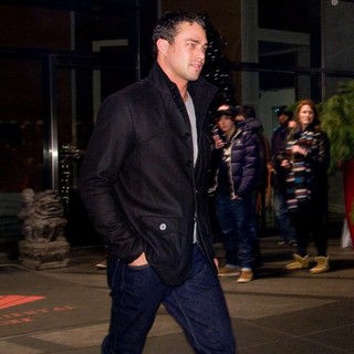 Taylor Kinney in Taylor Kinney Leaving His Girlfriend's Hotel Ahead of Her New Year's Eve Performance