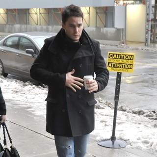 Taylor Kitsch in Taylor Kitsch Arriving at CBC's George Stroumboulopoulos Tonight Show