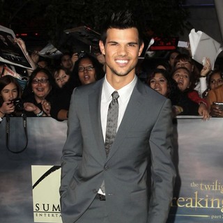 Taylor Lautner in The Premiere of The Twilight Saga's Breaking Dawn Part II