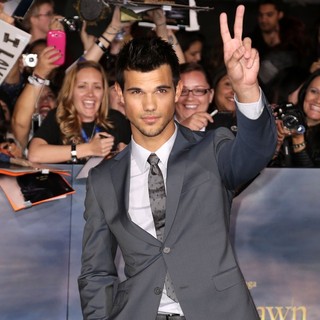 Taylor Lautner in The Premiere of The Twilight Saga's Breaking Dawn Part II