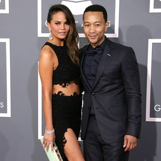 Chrissy Teigen, John Legend in 55th Annual GRAMMY Awards - Arrivals