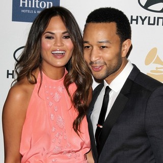 Chrissy Teigen, John Legend in Clive Davis and The Recording Academy's 2013 Pre-Grammy Gala and Salute to Industry Icons