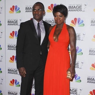 Julius Tennon, Viola Davis in The 43rd Annual NAACP Awards - Arrivals