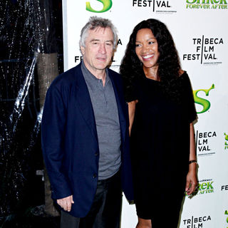 Robert De Niro, Grace Hightower in Premiere of 'Shrek Forever After' during the 9th Annual Tribeca Film Festival - Arrivals